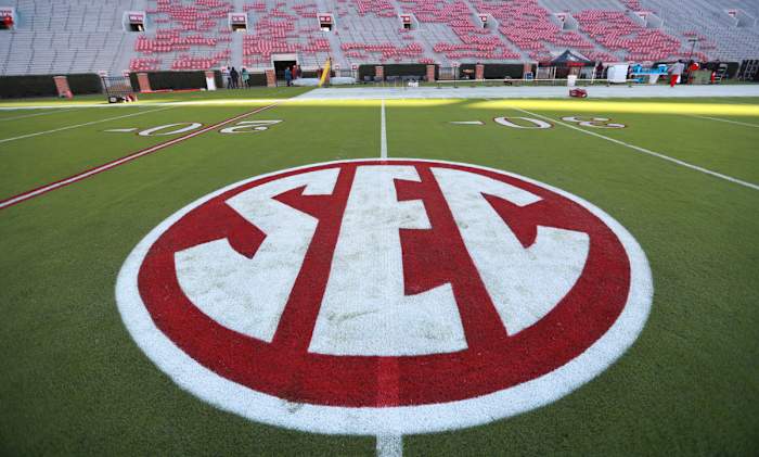 SEC logo at Bryant-Denny Stadium